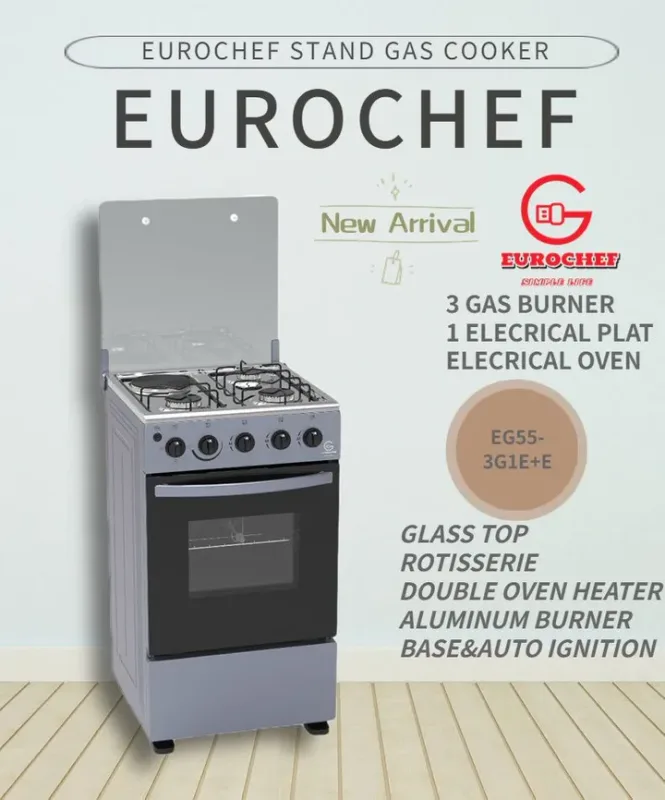 EUROCHEF EG55 3+1 Cooker