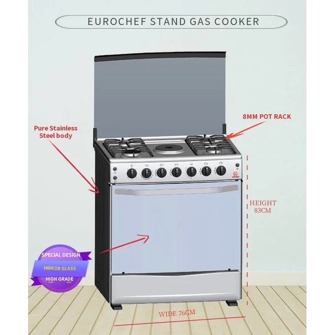 Eurochef EG76-4G1E+G Cooker