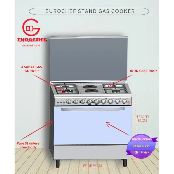 Eurochef EG90-4G2E+G Cooker