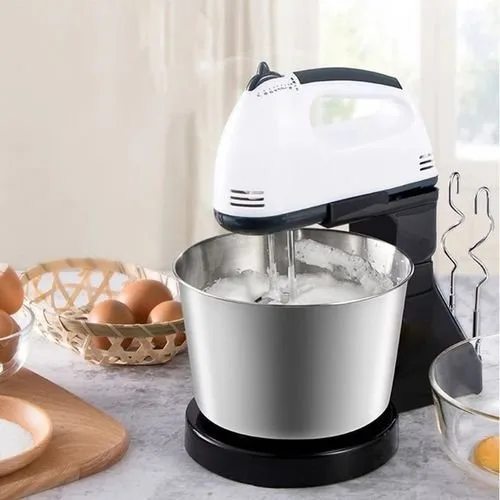 Eurochef 7 Speed Hand Mixer With Bowl For Cake/Egg/Dough 300W