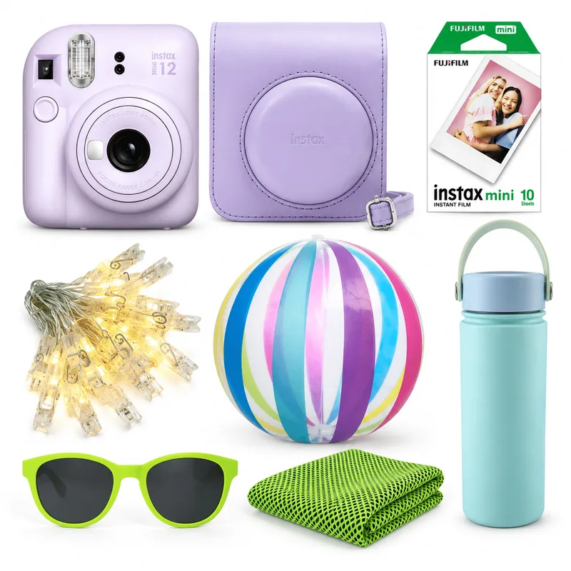 FujiFilm INSTAX Mini 12 Summer Bundle – Lilac Purple