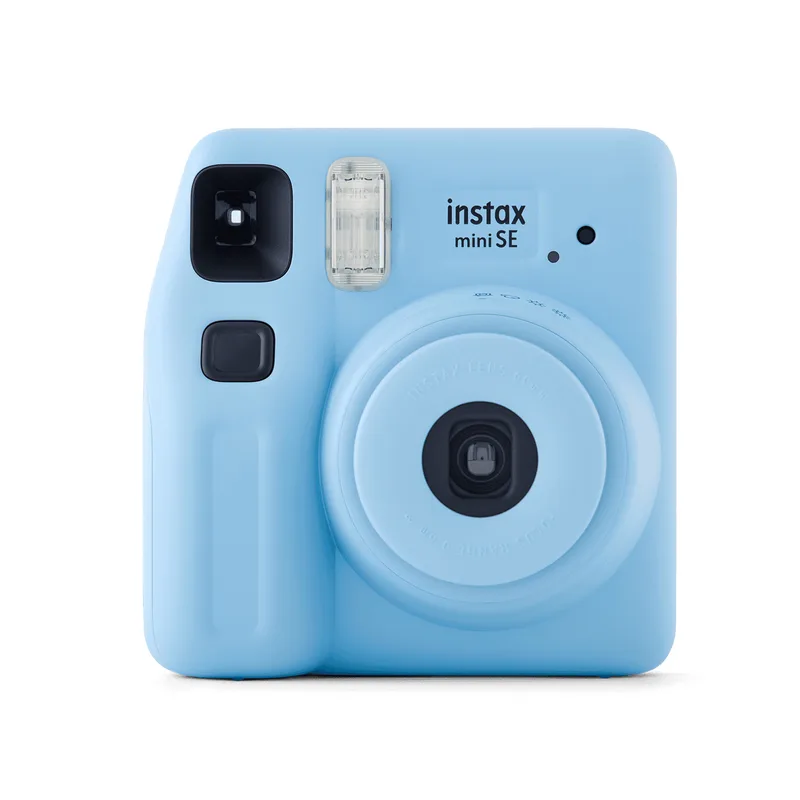 Fujifilm Instax Mini SE Instant Camera + 10 Sheets Film Starter Bundle - Blue