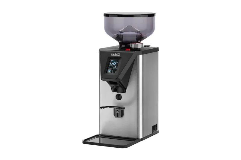 Gaggia MDF 55 Premium Coffee Grinder – 55mm Flat Burrs, Stepless Micrometric Adjustment, Aluminium