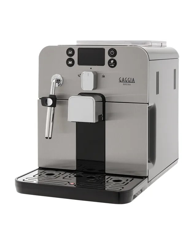 Gaggia Brera Black Bean to Cup Coffee Machine – Compact 25.6cm, Ceramic Grinder, Rapid Steam Pannarello