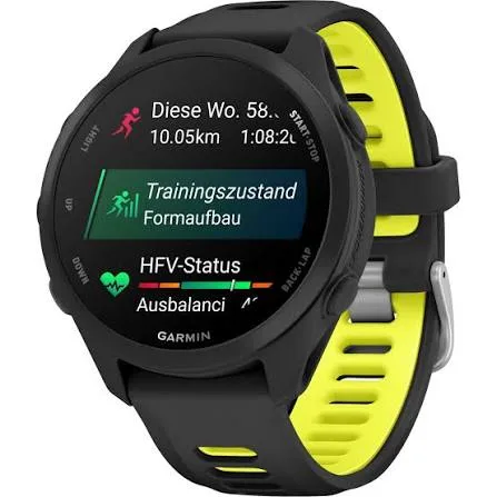 Garmin Forerunner 170 Music GPS Smartwatch – Black/Amp Yellow (WW)