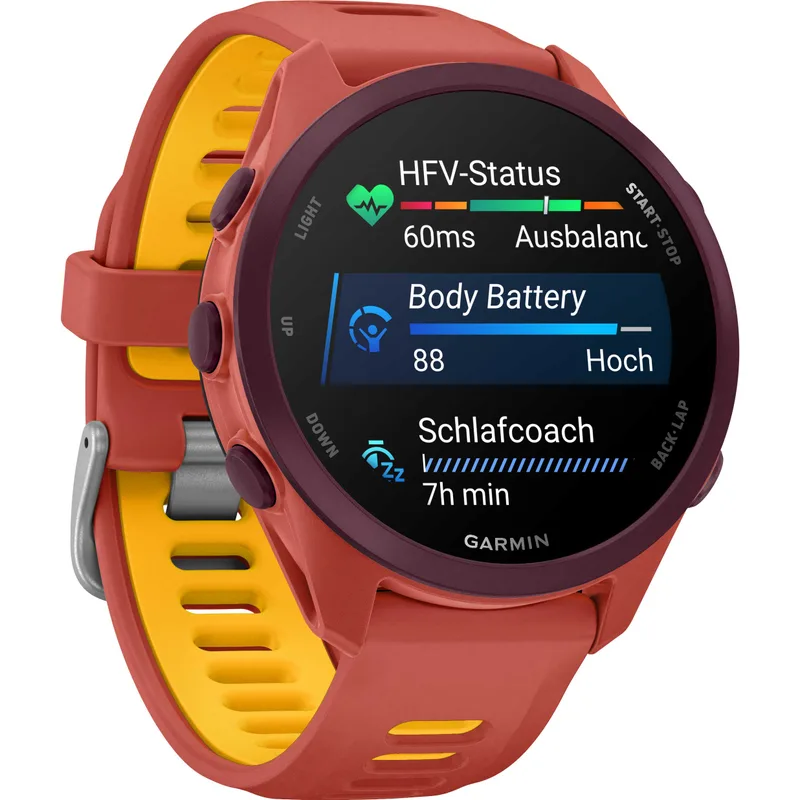 Garmin Forerunner 170 Music GPS Smartwatch – Red Pink/Mango (WW)