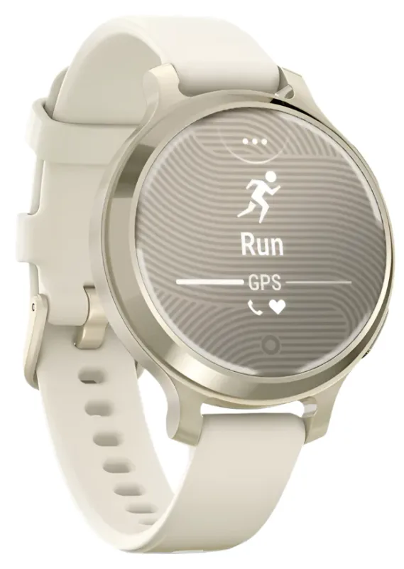 Garmin Lily 2 Active GPS Smartwatch – Lunar Gold/Bone Silicone (WW)