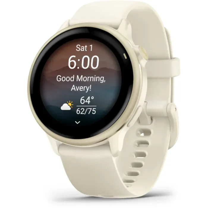 Garmin vívoactive 6 GPS Smartwatch -GPS/ Bone/Lunar Gold ( WW)