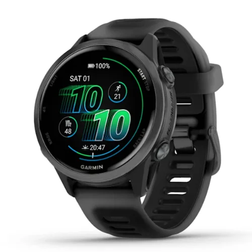 Garmin Forerunner 570 – 42mm Slate Grey Aluminium with Translucent Black/Black Band – GPS smartwatch