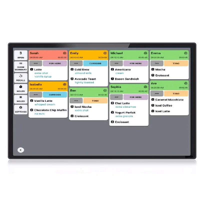 GKVR101KDS 10.1-inch Android KDS touchscreen computer with POE, WIFI, BT – Supports Fresh KDS, Square KDS and other KDS apps
