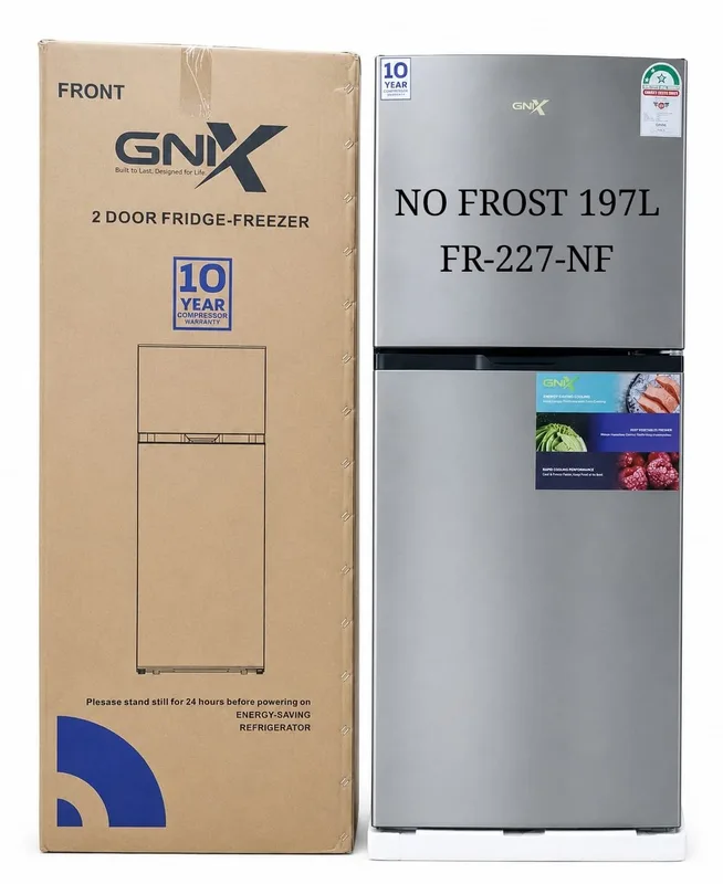 GNIX 2Door Fridge-Freezer197litresNo frost