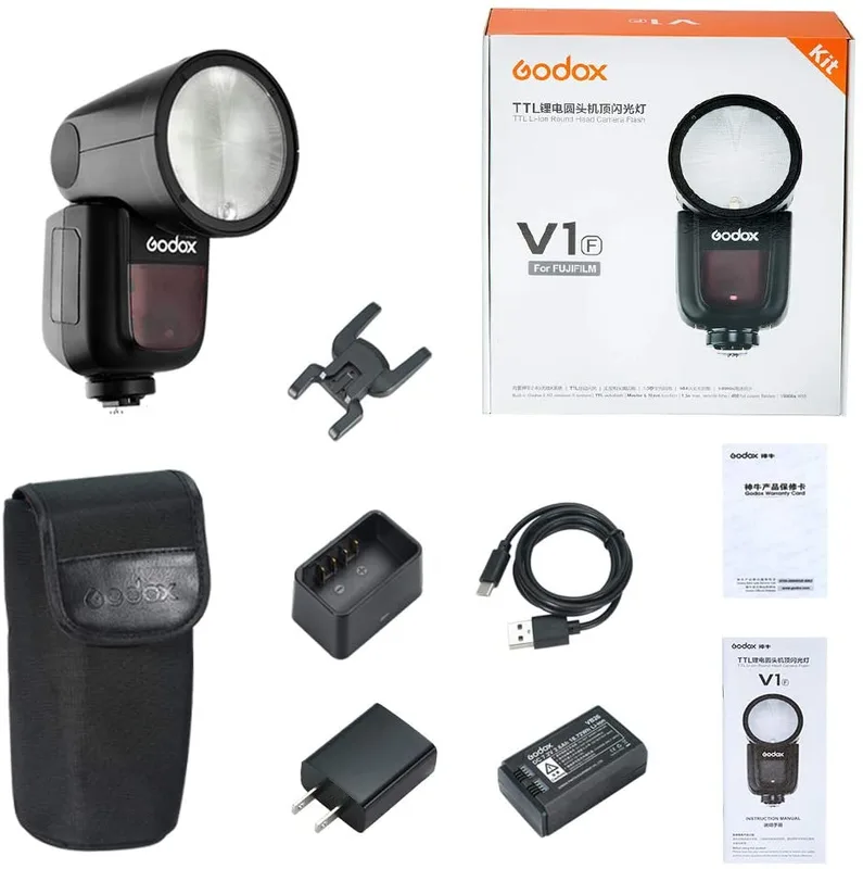 Godox V1-F Round Head Camera Flash Speedlite