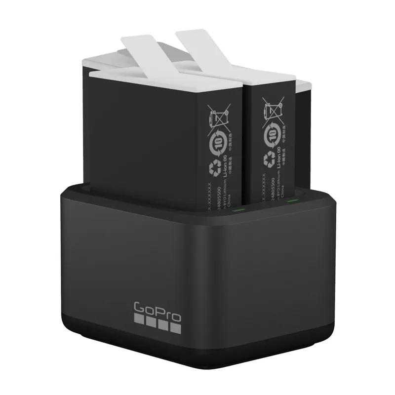 GoPro Dual Battery Charger + Batteries
