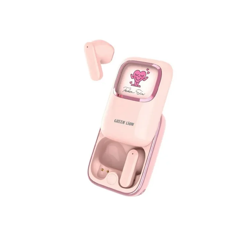 Green Lion Kidz Klips Earbuds-pink