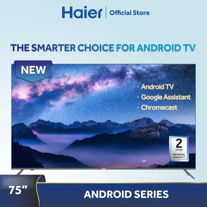 Haier H75S5UG 75″ Android UHD TV