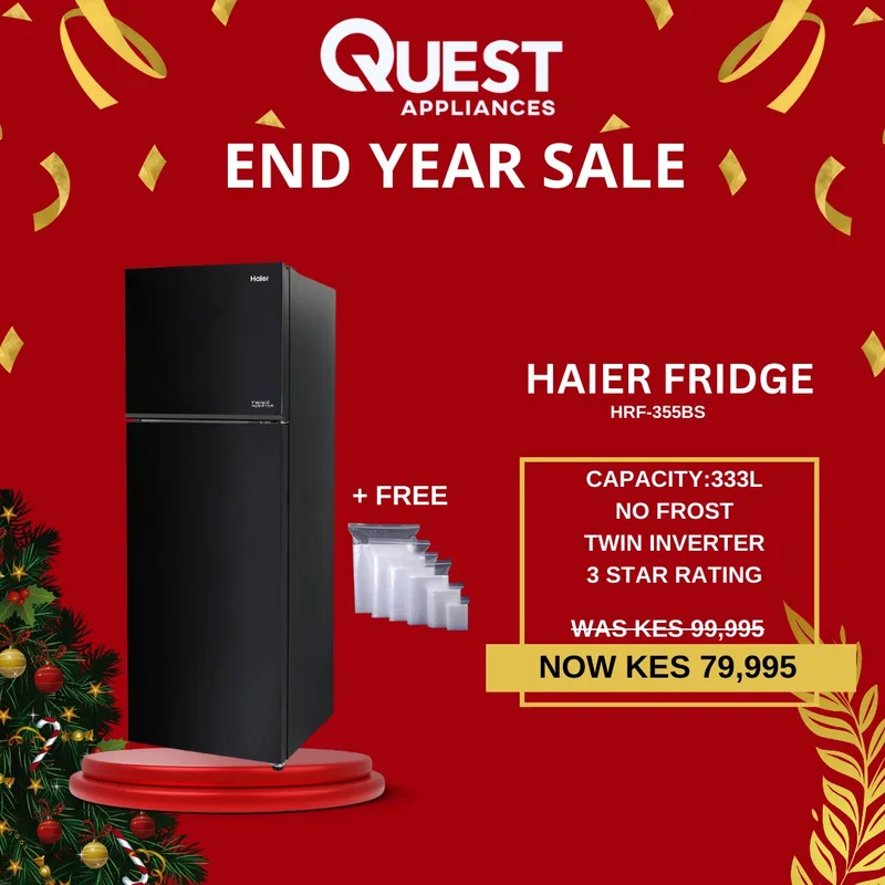 Haier 333L HRF-355BS No-Frost Fridge