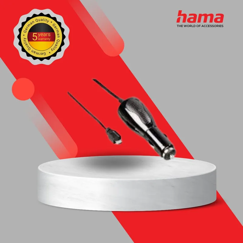 Hama Car Charger With Micro-usb Cable (102078)