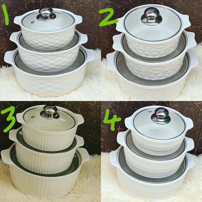 High quality 3in1 ceramic Soup HotPots
