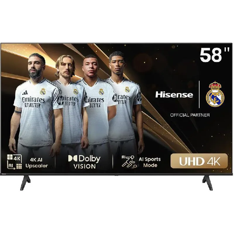 Hisense 58″ 58A6QKEN Smart 4K UHD Tv