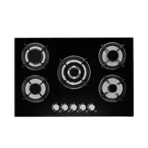 Hisense HGH751BG01 Built In Hob 5 Gas, 75CM – Black Glass