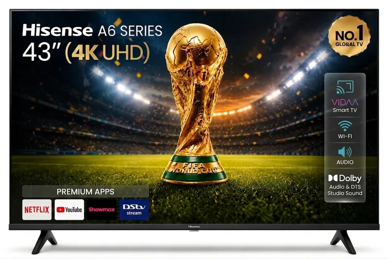 Hisense 43 Smart 4k UHD Frameless (A6 series)