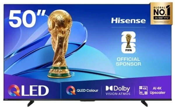 Hisense 50 inch Qled smart 4k Frameless (Q6 series)