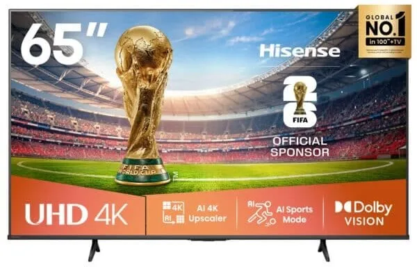 Hisense 65 smart 4K UHD Frameless(A6 Series)