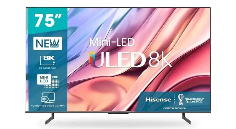 Hisense 75″smart 8k Vidaa ULED-MINI-LED 165Hz (U8 series)