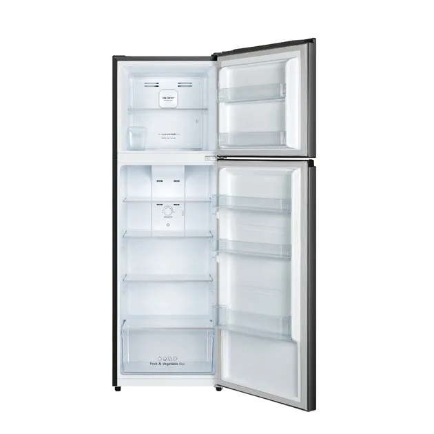 Hisense Fridge 250 Liters No Frost, Silver Double Door