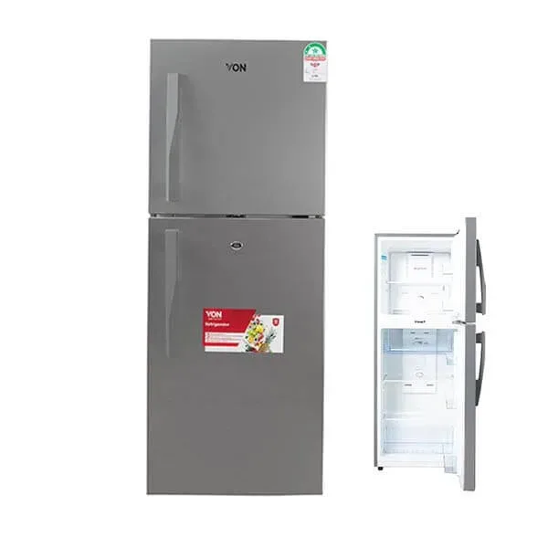 Hotpoint Von Fridge VART-25NHS Double Door Fridge 220L – Silver
