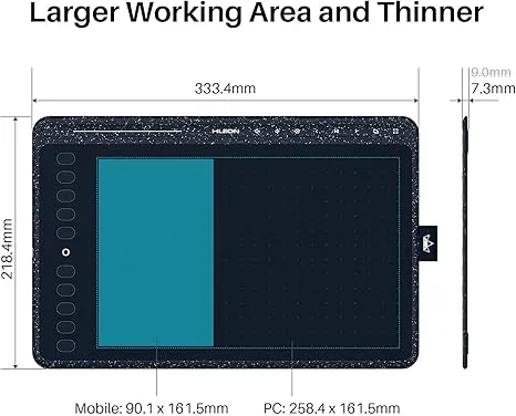 Huion HS611 Graphic Drawing Tablet (10 x 6.25 inches)