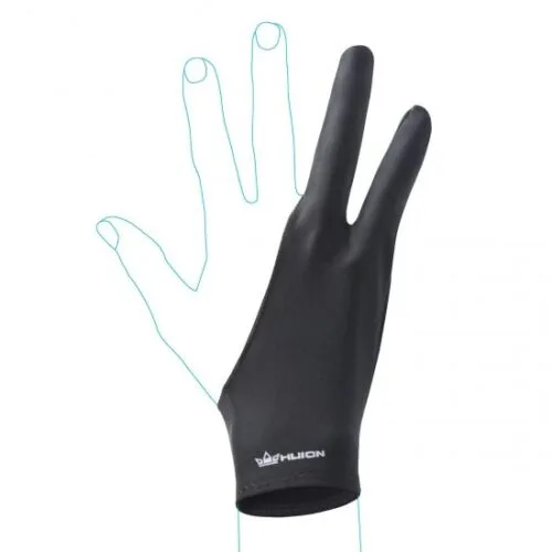 HUION Anti-Fouling Tablet Glove for Artists with Drawing Tablets (In Multiple Sizes – Black)