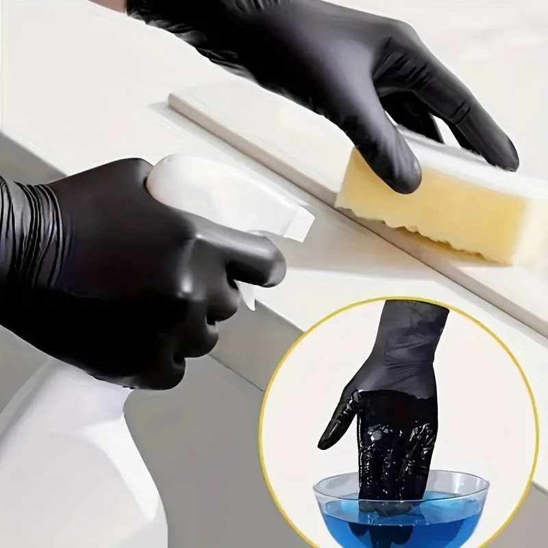 Black Nitrile Gloves 100pcs