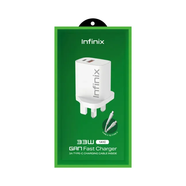 Infinix XC33UK+XDC53 33W Fast Charger