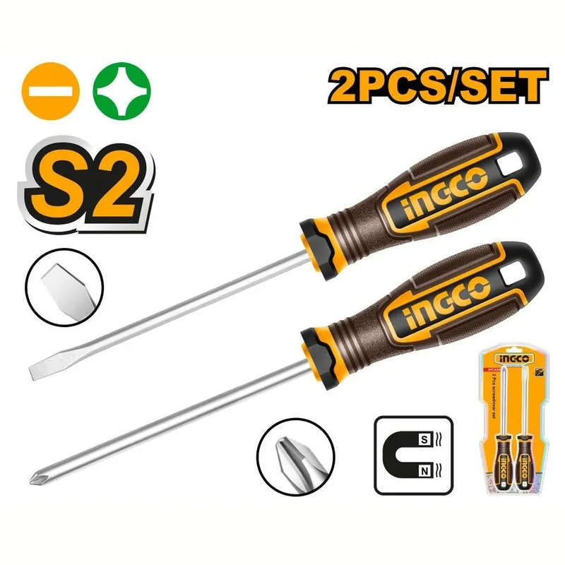 INGCO 2 Pcs Screwdriver Set – HKSDS0228