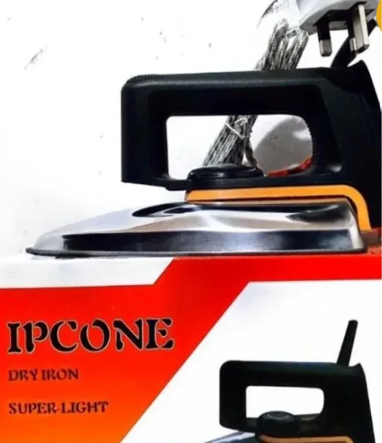 Ipcone HT-YD1001 220V Dry Iron – Heavy-Duty Non-Stick Aluminium Soleplate Iron Box with Fast Heating, Adjustable Temperature and Professional Home & L