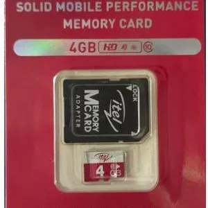Itel 4GB MicroSD Memory Card
