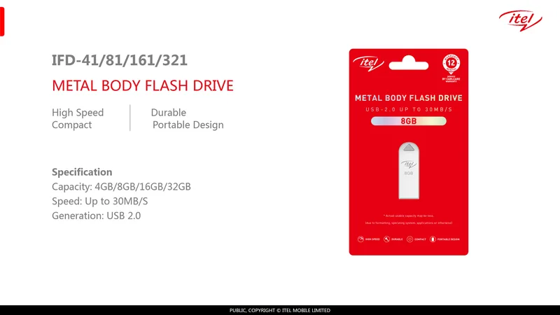 Itel 8GB USB Flash Drive