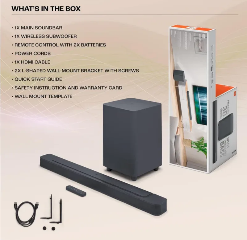 JBL Bar 800 Soundbar with Wireless Subwoofer