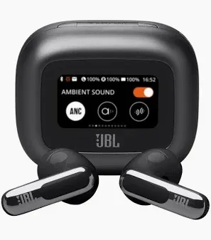 JBL Live Flex 3 True Wireless Open-Ear Noise Cancelling Earbuds (Black/Blue)