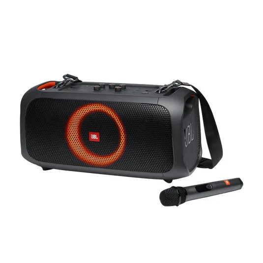 JBL PartyBox On-The-Go with 2 Wireless Mics