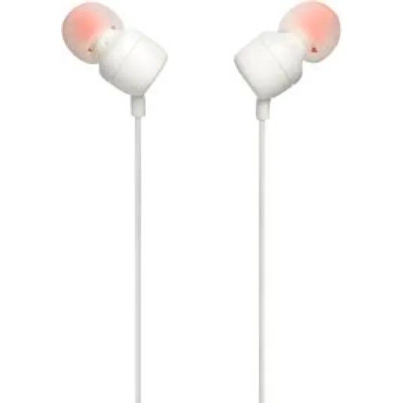JBL Tune 110 Wired Earphones – White