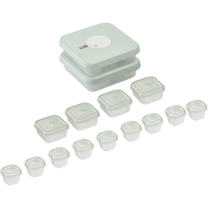 Joseph Joseph Dial Storage 15-Piece Baby Food Container Set (Stages 1&2) 81045