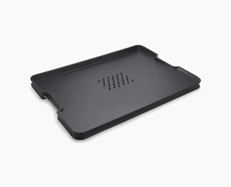 Joseph Joseph Cut&Carve Plus Extra-Large Multi-Function Chopping Board – Black