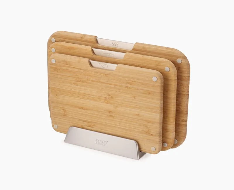Joseph Joseph Nest Bamboo Chopping Boards Set of 3 with Stand 60236