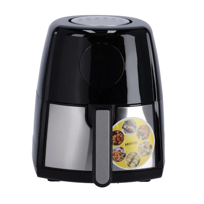 Krypton Digital Air Fryer 4.5L Capacity, 1500W Performance, Black & Silver Finish