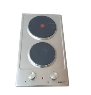 Legacy LBIH-30EX 2-Burner Electric Built-In Hob Cooker – Sleek Built-In Design, Efficient Dual Burners, Easy-to-Clean Glass Surface & Safety Features