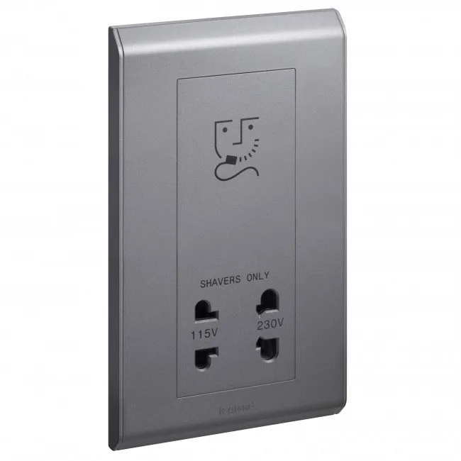 Legrand Belanko Dark Grey DV Shaver Socket