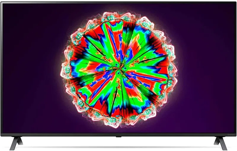 LG 55NANO80VNA NanoCell TV 55 Inch NANO80 Series, Cinema Screen Design 4K Active HDR WebOS Smart AI ThinQ Local Dimming