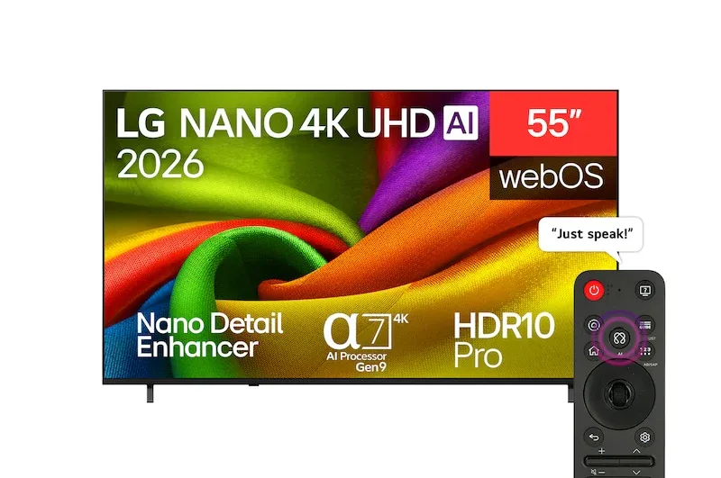 LG 55NU840B6LA NANO Smart TV 55 inch 4K Resolution Built-in Receiver – Black